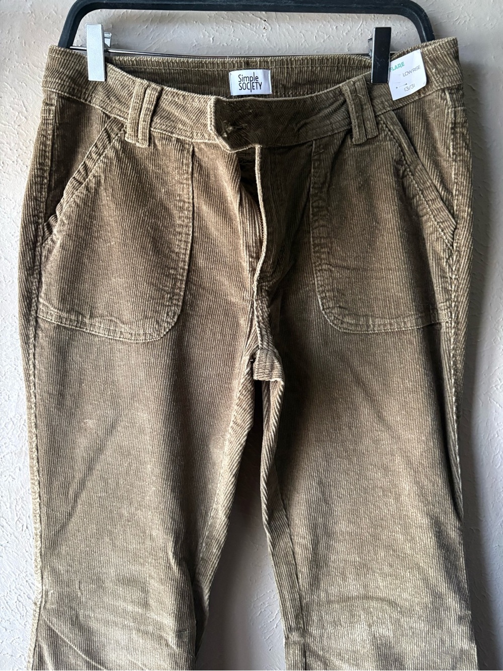 Corduroy Pants in Olive